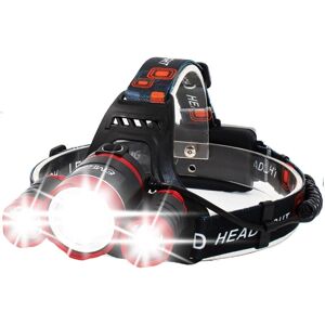 Linterna frontal Trade Shop - 3 LEDs Cree, 5000 lúmenes Linterna frontal Trade Shop - 3 LEDs Cree, 5000 lúmenes