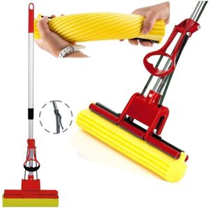 Trade Shop Super Mop - Alta Capacità di Pulizia - Tutte le Superfici - Manico Telescopico Leggero Trade Shop Super Mop - Alta Capacità di Pulizia - Tutte le Superfici - Manico Telescopico Leggero