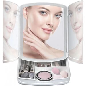 Espejo de Maquillaje Trade Shop Traesio - Ajustable y Plegable con Luces LED Espejo de Maquillaje Trade Shop Traesio - Ajustable y Plegable con Luces LED