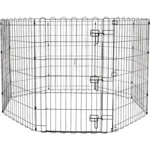 Valla metálica para perros - 152.4x152.4x91.4cm en metal Valla metálica para perros - 152.4x152.4x91.4cm en metal