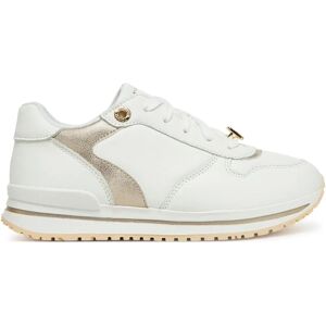 Tommy Hilfiger Weiße Metallic Fine Cleat Turnschuhe - Schuhe Tommy Hilfiger Weiße Metallic Fine Cleat Turnschuhe - Schuhe