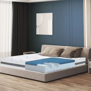 Materasso in memory foam The White Stone - 130x190, altezza 22cm, Made in Italy Materasso in memory foam The White Stone - 130x190, altezza 22cm, Made in Italy