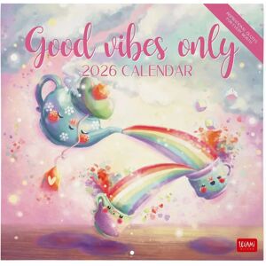 Legami 2026 Wall Calendar - Good Vibes Only - 30x29cm Legami 2026 Wall Calendar - Good Vibes Only - 30x29cm