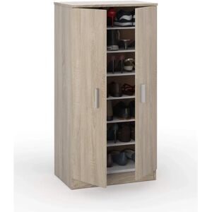 DMORA Armoire de Rangement - 2 Portes, 6 Étagères - 55x36x108 cm - Publicité DMORA Armoire de Rangement - 2 Portes, 6 Étagères - 55x36x108 cm - Publicité