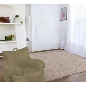 Sillón Beige de Dmora - Ergonómico, Impermeable, 80x80x80cm Sillón Beige de Dmora - Ergonómico, Impermeable, 80x80x80cm