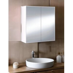 Armario de pared Lafayette Dmora - Estantes ajustables, Espejo, Compacto Armario de pared Lafayette Dmora - Estantes ajustables, Espejo, Compacto