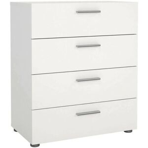 Dmora Cajonera blanca de 4 cajones - Cajonera Dmora Cajonera blanca de 4 cajones - Cajonera