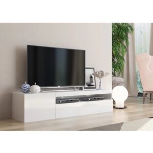 Soporte de TV Blanco Dmora con 2 Puertas - Calidad Italiana Soporte de TV Blanco Dmora con 2 Puertas - Calidad Italiana