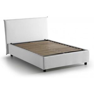 Cama Talamo Italia con Almacenamiento - Blanco - Cama Doble Francesa Cama Talamo Italia con Almacenamiento - Blanco - Cama Doble Francesa