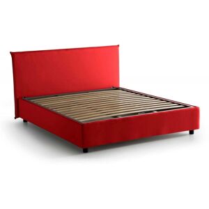 Talamo Italia Letto Doppio Azue - Rivestimento Tessuto, Contenitore Frontale, 140x190cm - Letto Talamo Italia Letto Doppio Azue - Rivestimento Tessuto, Contenitore Frontale, 140x190cm - Letto