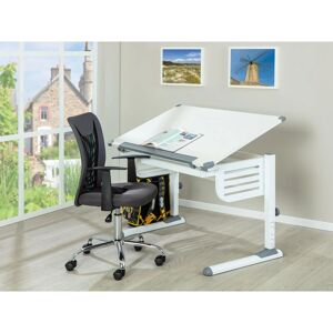 DMORA Bureau à hauteur réglable avec étagère inclinable - Bureau - Publicité DMORA Bureau à hauteur réglable avec étagère inclinable - Bureau - Publicité