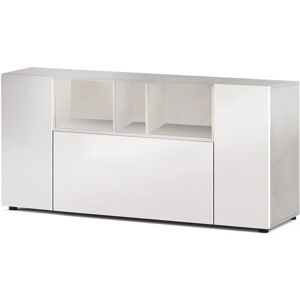 DMORA Credenza - Buffet moderno de 3 puertas con estantes DMORA Credenza - Buffet moderno de 3 puertas con estantes