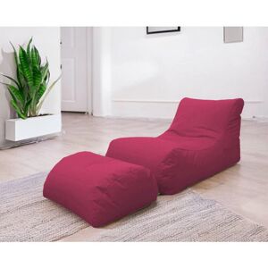 DMORA Pouf Fuchsia en Nylon - Chaise Longue Moderne - Publicité DMORA Pouf Fuchsia en Nylon - Chaise Longue Moderne - Publicité