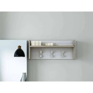 Organizador de Pared DMORA - 3 Ganchos, Estante de Almacenamiento, Made in Italy Organizador de Pared DMORA - 3 Ganchos, Estante de Almacenamiento, Made in Italy