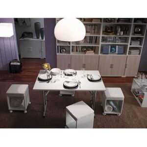 DMORA Mesa Plegable Arnica - Mesa multiusos blanca DMORA Mesa Plegable Arnica - Mesa multiusos blanca