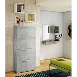 DMORA Armoire à Chaussures - Profondeur Double, 4 Portes Pliantes, Italie - Publicité DMORA Armoire à Chaussures - Profondeur Double, 4 Portes Pliantes, Italie - Publicité