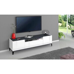 DMORA Mueble TV - Moderno, 2 puertas, 160x40, Hecho en Italia DMORA Mueble TV - Moderno, 2 puertas, 160x40, Hecho en Italia