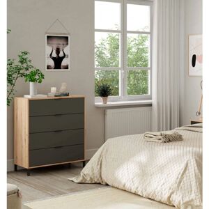DMORA Cajonera Rochester - Mueble Moderno de 4 Cajones DMORA Cajonera Rochester - Mueble Moderno de 4 Cajones