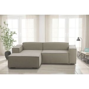 Talamo Italia Sofá - Sofá modular 2 plazas con península izquierda - Sofá moderno en tela Talamo Italia Sofá - Sofá modular 2 plazas con península izquierda - Sofá moderno en tela