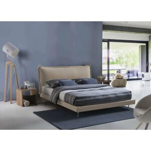 Lit DMORA Anika - Italie, 160x190cm, Beige, Tête de lit rembourrée - Lit - Publicité Lit DMORA Anika - Italie, 160x190cm, Beige, Tête de lit rembourrée - Lit - Publicité