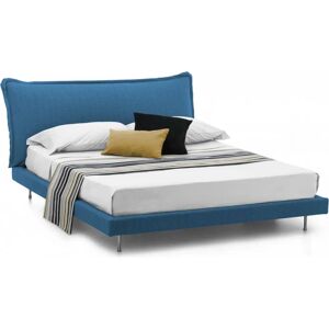 Lit DMORA avec Rembourrage - Convient pour Matelas 160x190 cm - Bleu - Publicité Lit DMORA avec Rembourrage - Convient pour Matelas 160x190 cm - Bleu - Publicité