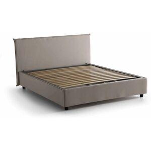 TALAMO ITALIA Cama Betty - Cama contenedor con revestimiento de tela - Hecho en Italia - Para colchón 160x190 cm TALAMO ITALIA Cama Betty - Cama contenedor con revestimiento de tela - Hecho en Italia - Para colchón 160x190 cm