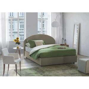 Cama doble con tapizado en ecolátex - Cama con almacenamiento Cama doble con tapizado en ecolátex - Cama con almacenamiento