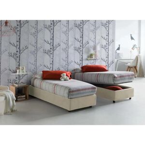 DMORA Asia beige cama con almacenamiento - Cama DMORA Asia beige cama con almacenamiento - Cama