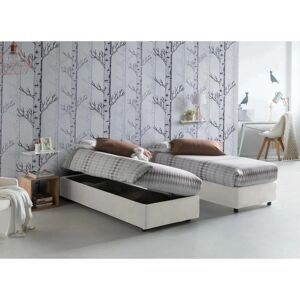 TALAMO ITALIA Letto Singolo Diletta con Spazio di Stoccaggio - Made in Italy TALAMO ITALIA Letto Singolo Diletta con Spazio di Stoccaggio - Made in Italy