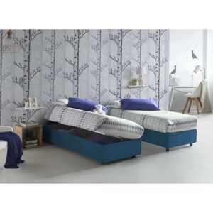 Cama Dcassan de Dmora - 80x190 cm con almacenamiento lateral - Cama italiana moderna Cama Dcassan de Dmora - 80x190 cm con almacenamiento lateral - Cama italiana moderna