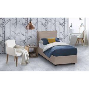 Cama Individual TALAMO ITALIA con Almacenamiento - Tapizado en Eco-cuero Cama Individual TALAMO ITALIA con Almacenamiento - Tapizado en Eco-cuero