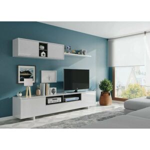 Dmora Hartford Unità Murale Bianca Lucida - Mueble TV Dmora Hartford Unità Murale Bianca Lucida - Mueble TV