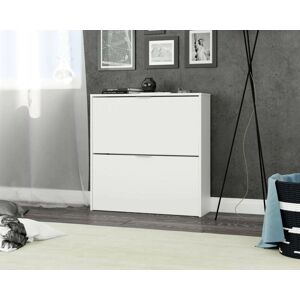 Dmora Louisville Zapatero - Diseño compacto, 2 puertas, blanco Dmora Louisville Zapatero - Diseño compacto, 2 puertas, blanco