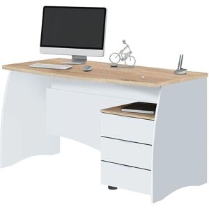 DMORA Carrollton Escritorio de Oficina con 3 Cajones DMORA Carrollton Escritorio de Oficina con 3 Cajones