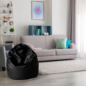 Pouf negro Dmora de Talamo Italia - Silla saco Pouf negro Dmora de Talamo Italia - Silla saco