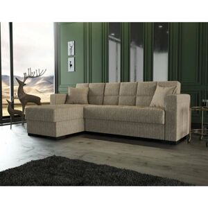 Sofá cama Dmora con península reversible - Moderno y Espacioso Sofá cama Dmora con península reversible - Moderno y Espacioso