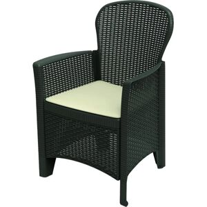 DMORA - Silla de jardín - Efecto ratán - Hecho en Italia DMORA - Silla de jardín - Efecto ratán - Hecho en Italia