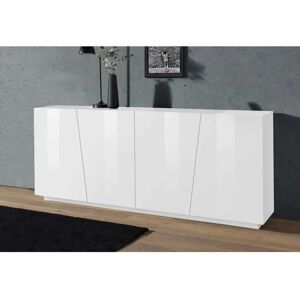 DMORA Aparador Moderno Blanco - 200x43cm - Fabricado en Italia DMORA Aparador Moderno Blanco - 200x43cm - Fabricado en Italia