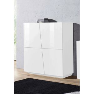 DMORA Buffet moderno blanco con 4 puertas - Buffet DMORA Buffet moderno blanco con 4 puertas - Buffet