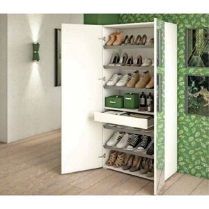 Zapatero Dminiat de DMORA - Moderno con Puerta de Espejo Zapatero Dminiat de DMORA - Moderno con Puerta de Espejo