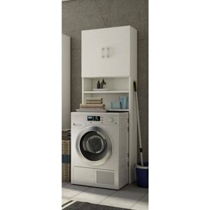 Armario multiusos Anemone de DMORA - 2 Puertas, Blanco, 65x32x195cm Armario multiusos Anemone de DMORA - 2 Puertas, Blanco, 65x32x195cm
