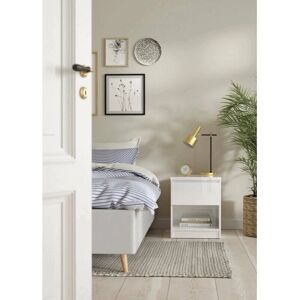 Mesilla de noche blanca brillante - Dormitorio o infantil Mesilla de noche blanca brillante - Dormitorio o infantil
