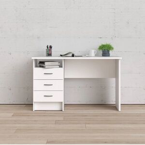Escritorio lineal blanco Dmora - 120x72x48cm Escritorio lineal blanco Dmora - 120x72x48cm