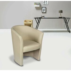 Sillón Beige DMora - Ecopiel, Moderno, Cómodo Sillón Beige DMora - Ecopiel, Moderno, Cómodo