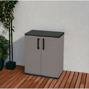 Mueble multiusos de DMORA - Gris - 68x37h84cm Mueble multiusos de DMORA - Gris - 68x37h84cm