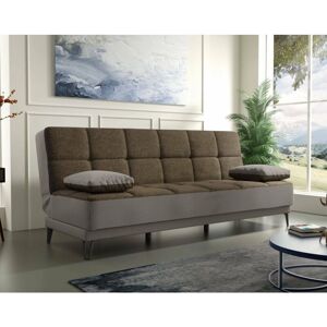DMORA Sofá Cama Jordi - 3 Plazas, Gris & Marrón DMORA Sofá Cama Jordi - 3 Plazas, Gris & Marrón