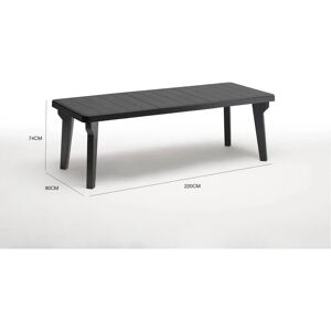 DMORA Mesa Exterior Dhristo Rectangular Extensible - Jardín o Bar - Italia DMORA Mesa Exterior Dhristo Rectangular Extensible - Jardín o Bar - Italia