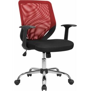 DMORA Daaro - Silla de oficina - Malla, Ergonómica, Rojo - Mobiliario de oficina DMORA Daaro - Silla de oficina - Malla, Ergonómica, Rojo - Mobiliario de oficina