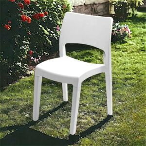 Silla de jardín Tropea de Dmora - Resistente a la intemperie, Apilable, Calidad italiana Silla de jardín Tropea de Dmora - Resistente a la intemperie, Apilable, Calidad italiana