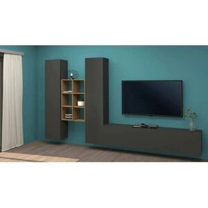 DMORA Emiliano Mueble de Pared - 3 Puertas, Salón Polivalente DMORA Emiliano Mueble de Pared - 3 Puertas, Salón Polivalente